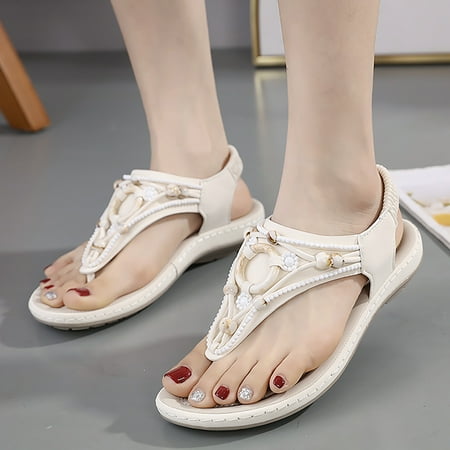 XIAQUJ Summer Fashion Women Casual Open Toe Flat Rhinestone Comfortable Soft Bottom Breathable Elastic Band Shoes Sandals Sandals for Women Beige 8.5(41)
XIAQUJ Summer Fashion Women Casual Open Toe Flat Rhinestone Comfortable Soft Bottom Breathable Elastic Band Shoes Sandals Sandals for Women Beige 8.5(41)