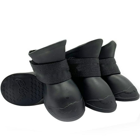 Set Of 4 Pet Silicone Rain Boots Watertight Silicone Pet Protection Rain Boots Pet Rain Boots Rain And Snow Weather Pet Supplies For Dogs and Kittens Black S
Set Of 4 Pet Silicone Rain Boots Watertight Silicone Pet Protection Rain Boots Pet Rain Boots Rain And Snow Weather Pet Supplies For Dogs and Kittens Black S