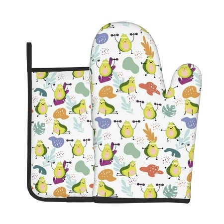 KLL Orange Green Avocado Pattern Oven Mitts and Pot Holders 2pcs Sets for Kitchen Oven Mitt Heat Resistant 536°F Oven Gloves for Kitchen Cooking and Baking
KLL Orange Green Avocado Pattern Oven Mitts and Pot Holders 2pcs Sets for Kitchen Oven Mitt Heat Resistant 536°F Oven Gloves for Kitchen Cooking and Baking