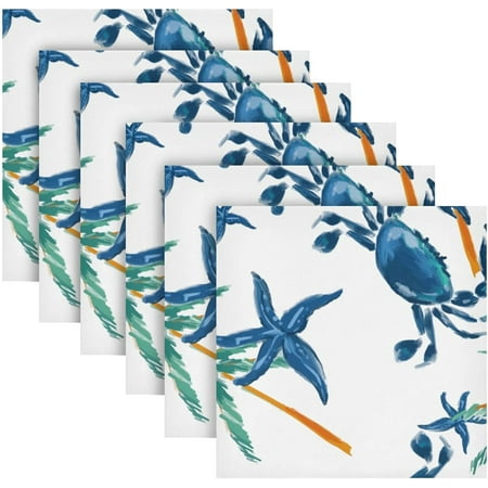 BESTKITTY Cute Summer Crabs Cloth Napkins Set of 6 Soft Dinner Napkins 20 x 20 in Washable Reusable Square Table Napkins for Home Christmas Holiday Party Wedding
BESTKITTY Cute Summer Crabs Cloth Napkins Set of 6 Soft Dinner Napkins 20 x 20 in Washable Reusable Square Table Napkins for Home Christmas Holiday Party Wedding