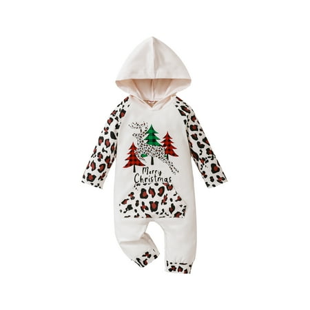 aturustex Christmas Baby Boy Girl Hooded Romper Casual Long Sleeve Reindeer Letter Print Pocket Jumpsuit
aturustex Christmas Baby Boy Girl Hooded Romper Casual Long Sleeve Reindeer Letter Print Pocket Jumpsuit