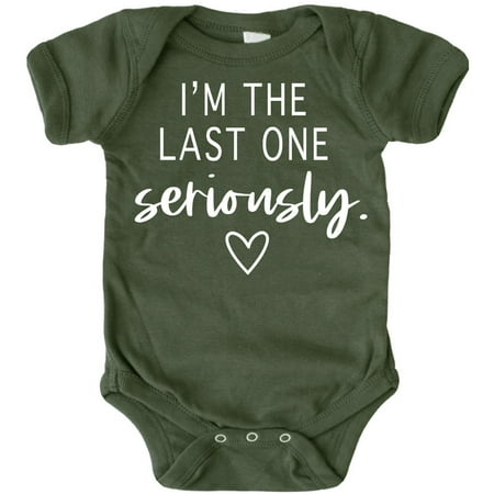 Funny Pregnancy Reveal I m The Last One Seriously Bodysuits for Baby Girls and Boys Take Home Outfits White on Military Green Bodysuit Newborn
Funny Pregnancy Reveal I m The Last One Seriously Bodysuits for Baby Girls and Boys Take Home Outfits White on Military Green Bodysuit Newborn