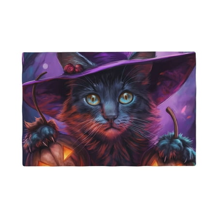 Placemats Set of 4 / 6 Halloween Witch Hat Cat Placemats for Dining Table Indoor/Outdoors Heat Resistant Washable Placemats 18 x 12
Placemats Set of 4 / 6 Halloween Witch Hat Cat Placemats for Dining Table Indoor/Outdoors Heat Resistant Washable Placemats 18 x 12