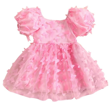 Kids Toddler Baby Girls Summer Princess Dress Short Puff Sleeve 3D Butterfly Decor Tulle Dress
Kids Toddler Baby Girls Summer Princess Dress Short Puff Sleeve 3D Butterfly Decor Tulle Dress