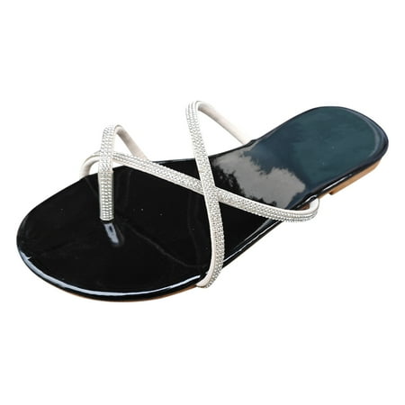 2DXuixsh Earth Sandals for Women Ladies Summer Fashion Flat Pointed Head with Drill Fine Simple Classic Open Toe Flat Heel Non Slip Outdoor Slippers Slip on Sandals Black Size 42
2DXuixsh Earth Sandals for Women Ladies Summer Fashion Flat Pointed Head with Drill Fine Simple Classic Open Toe Flat Heel Non Slip Outdoor Slippers Slip on Sandals Black Size 42