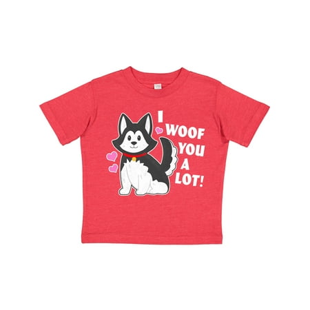 Inktastic I Woof You a Lot with Husky Dog Illustration Gift Toddler Boy or Toddler Girl T-Shirt 
Inktastic I Woof You a Lot with Husky Dog Illustration Gift Toddler Boy or Toddler Girl T-Shirt