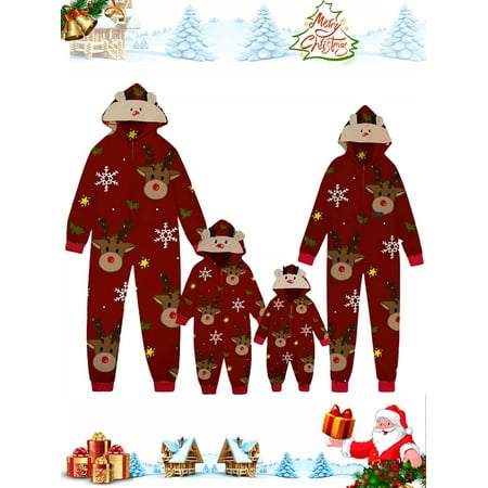 Sunisery Family Christmas Pjs Matching Sets Jumpsuit Onesie with Hoodie Christmas Pajamas for Family Holiday Xmas Sleepwear
Sunisery Family Christmas Pjs Matching Sets Jumpsuit Onesie with Hoodie Christmas Pajamas for Family Holiday Xmas Sleepwear