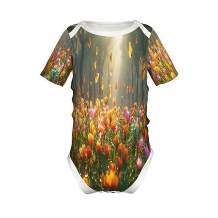 Coaee Butterflies In Flower Field for Soft Baby Short-Sleeve Bodysuit Baby Climbing Clothes Baby Girls Boys Bodysuit Romper-12 Months
Coaee Butterflies In Flower Field for Soft Baby Short-Sleeve Bodysuit Baby Climbing Clothes Baby Girls Boys Bodysuit Romper-12 Months