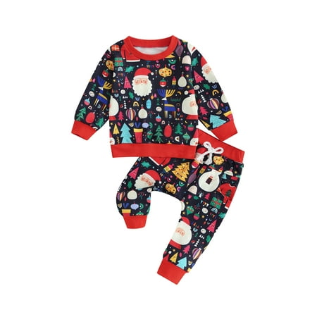 Suanret 2PCS Toddler Kids Girls Christmas Outfit Print Long Sleeve Sweatshirt Elastic Pants Set Baby Clothes Red 2-3 Years
Suanret 2PCS Toddler Kids Girls Christmas Outfit Print Long Sleeve Sweatshirt Elastic Pants Set Baby Clothes Red 2-3 Years