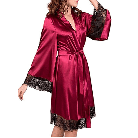 Bagilaanoe Women s Lingerie Sleepwear Lace Dress Lady Long Bathrobe Night Gown Robe
Bagilaanoe Women s Lingerie Sleepwear Lace Dress Lady Long Bathrobe Night Gown Robe
