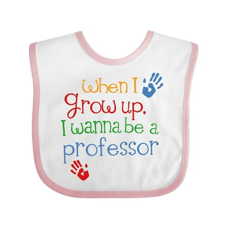 Inktastic Future Professor Teacher Outfit Gift Baby Boy or Baby Girl Bib