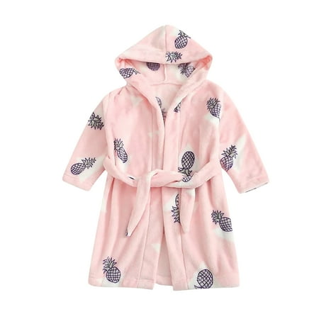 Boys Girls Soft Flannel Hooded Bathrobe Cute Print Sleepwear for Girls Gifts 1-6 Years Kids Fuzzy Robe
Boys Girls Soft Flannel Hooded Bathrobe Cute Print Sleepwear for Girls Gifts 1-6 Years Kids Fuzzy Robe