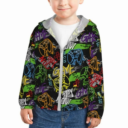Lukts Game Joysticks Print Children s Long-Sleeved Sun Protection Clothing Hooded Sweatshirts for Boys and Girls Outdoor Sports-5 Years
Lukts Game Joysticks Print Children s Long-Sleeved Sun Protection Clothing Hooded Sweatshirts for Boys and Girls Outdoor Sports-5 Years