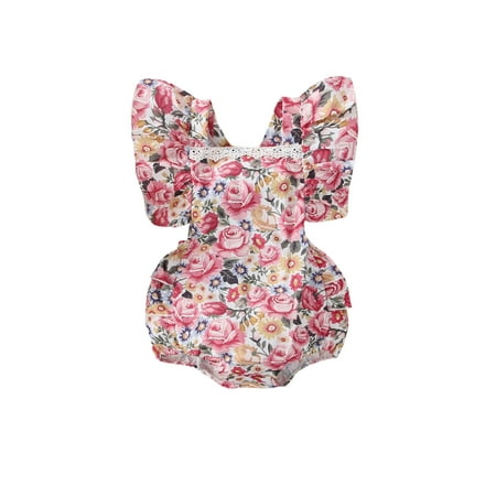 Calsunbaby Infant Baby Girls Romper Floral Print Ruffle Sleeveless Square Neck Backless Snap Crotch Bodysuit
Calsunbaby Infant Baby Girls Romper Floral Print Ruffle Sleeveless Square Neck Backless Snap Crotch Bodysuit