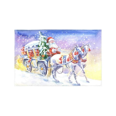 MKHERT Christmas Santa Claus in Carriage and Horses Watercolor Painting Placemats Table Mats for Dining Room Kitchen Table Decoration 12x18 inch Set of 4
MKHERT Christmas Santa Claus in Carriage and Horses Watercolor Painting Placemats Table Mats for Dining Room Kitchen Table Decoration 12x18 inch Set of 4