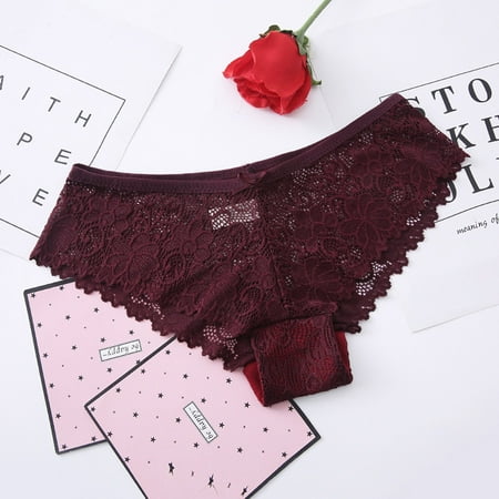 BIZIZA Womens Invisible Low Rise Briefs Underwear Lace Comfort Panties Seamless Stretch Bikini Deep Red XXL
BIZIZA Womens Invisible Low Rise Briefs Underwear Lace Comfort Panties Seamless Stretch Bikini Deep Red XXL