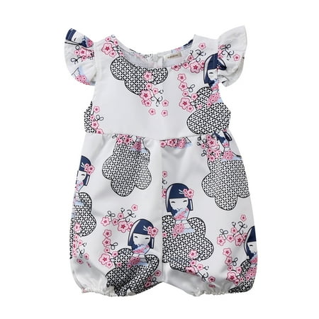 Styles I Love Infant Baby Girls Ruffle Cap Sleeve Cute Cartoon Satin Jumpsuit Romper Summer Outfit (90/12-18 Months) White
Styles I Love Infant Baby Girls Ruffle Cap Sleeve Cute Cartoon Satin Jumpsuit Romper Summer Outfit (90/12-18 Months) White