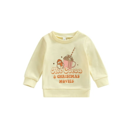 Huakaishijie Toddler Baby Kids Boy Girl Christmas Sweatshirt Pullover Sweater Long Sleeve Shirt 0-4 Years
Huakaishijie Toddler Baby Kids Boy Girl Christmas Sweatshirt Pullover Sweater Long Sleeve Shirt 0-4 Years