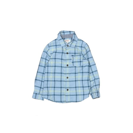 Pre-Owned Cat & Jack Boy s Size 4T Long Sleeve Button-Down Shirt
