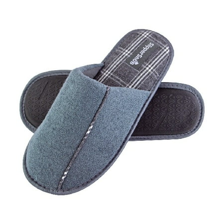 Slipper Snob - Mens Indoor Slip On Mule Slippers | Plain Top Checked Sole | Memory Foam
Slipper Snob - Mens Indoor Slip On Mule Slippers | Plain Top Checked Sole | Memory Foam