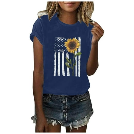LWZWM Red White Blue Tops For Women Breathable Tops Workout Tops Beach Tops Short Sleeve Crew Neck Blue L
LWZWM Red White Blue Tops For Women Breathable Tops Workout Tops Beach Tops Short Sleeve Crew Neck Blue L