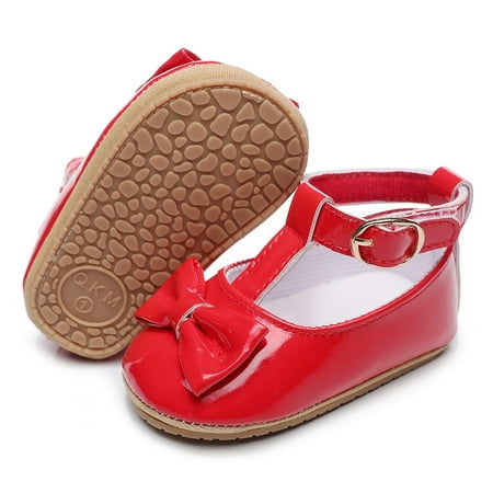 Hunpta Kids Sandals Infant Girls Single Shoes Bowknot First Walkers Shoes Toddler Sandals Princess Shoes