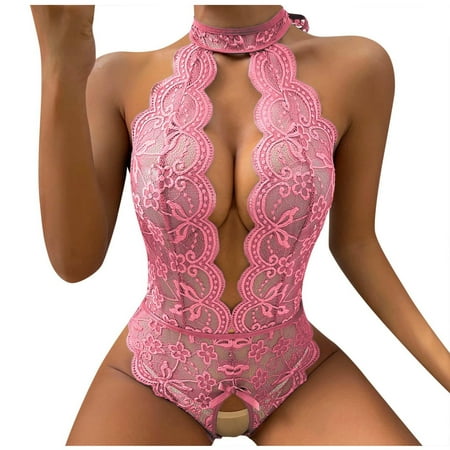Lace Lingerie for Women Push Up Sujetador Transparente Tanga Sexy Dessous Set High Waist Backless Bodysuit Open Back Sleepwear Strappy Gothic Bodysuit with Choker
Lace Lingerie for Women Push Up Sujetador Transparente Tanga Sexy Dessous Set High Waist Backless Bodysuit Open Back Sleepwear Strappy Gothic Bodysuit with Choker