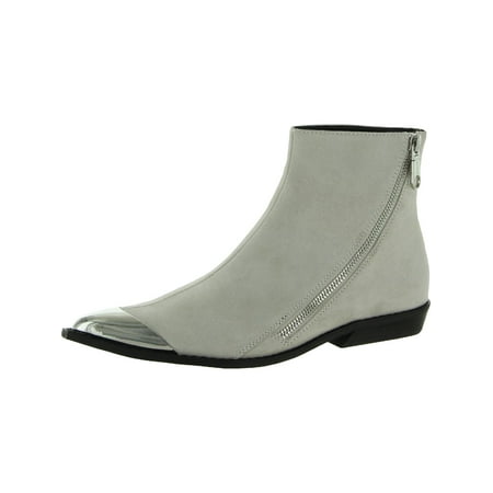 Calvin Klein Jeans Womens Anneke Suede Toe Cap Booties