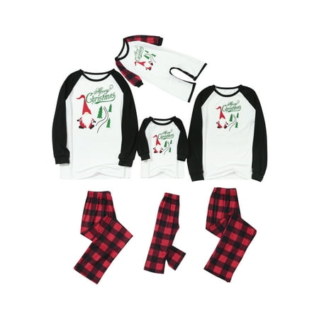 Huakaishijie Christmas Family Parent-child Pajamas Cute Printing Top and Elastic Plaid Trousers Two Piece Set
Huakaishijie Christmas Family Parent-child Pajamas Cute Printing Top and Elastic Plaid Trousers Two Piece Set