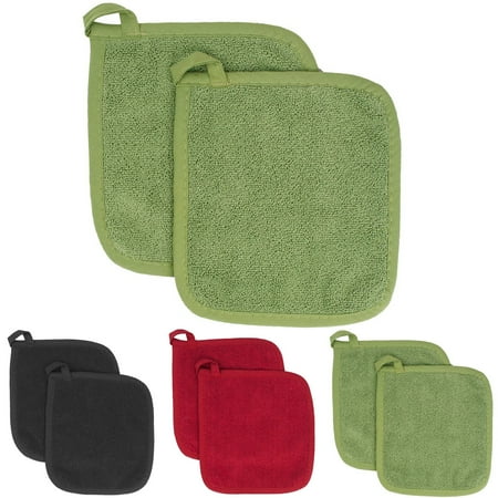 2Pack Pot Holders with Pocket- Soft Cotton Hot Pads with Non-Slip Silicone Grip and Hanging Loop - Heat Resistant Kitchen Potholders Trivet Mats for Hot Pots Pans Oven
2Pack Pot Holders with Pocket- Soft Cotton Hot Pads with Non-Slip Silicone Grip and Hanging Loop - Heat Resistant Kitchen Potholders Trivet Mats for Hot Pots Pans Oven