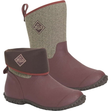 Muck Women s Muckster II Mid Rum Raisin w/ Herringbone
