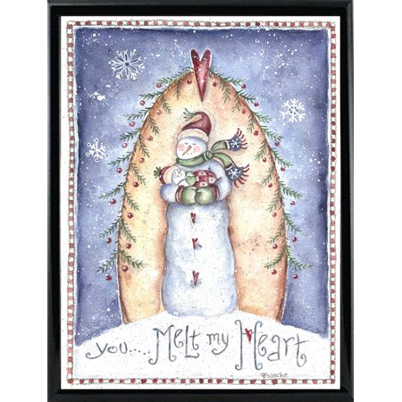 You Melt My Heart-SHERAS113551 Print 21.5"x16.25" by Shelly Rasche in a Black Metal Frame