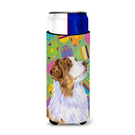 Australian Shepherd Easter Eggtravaganza Ultra Beverage Insulators for slim cans LH9408MUK