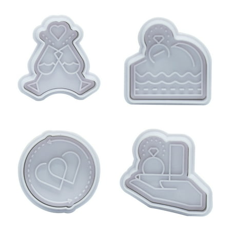SIEYIO 4 Pcs Valentine s Day Theme Biscuit Embossing Fondant Baking Molds Cakes Cookie 
SIEYIO 4 Pcs Valentine s Day Theme Biscuit Embossing Fondant Baking Molds Cakes Cookie