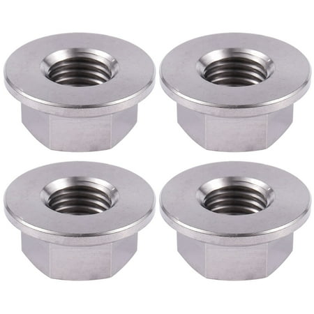 4X M10 x 1.25 mm TC4 Titanium Ti Flanged Nut for Screws SCREW-Fastener