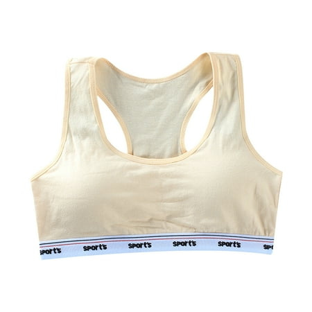 Teens Wide Straps Girls Bra Breathable Underwear Wide Strap for Tank Tops Linger