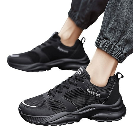 CBGELRT Men s Fashion Sneakers Non Slip Flat Bottom Comfortable Lace Up Sports Shoes Anti-Slip Walking Jogger Sneakers Training Tennis Shoes Black Size 41
CBGELRT Men s Fashion Sneakers Non Slip Flat Bottom Comfortable Lace Up Sports Shoes Anti-Slip Walking Jogger Sneakers Training Tennis Shoes Black Size 41