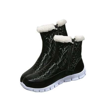 Difumos Women Non Slip Warm Snow Boots Breathable Round Toe Full Collar Boot Work Comfort Winter Shoes Black Style A 8
Difumos Women Non Slip Warm Snow Boots Breathable Round Toe Full Collar Boot Work Comfort Winter Shoes Black Style A 8