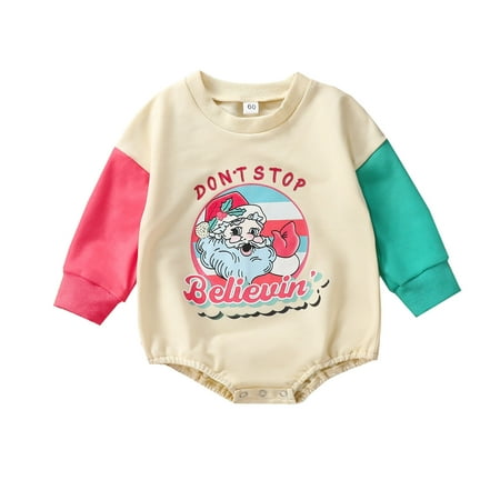 TAIAOJING Baby Girls One-piece Rompers Toddler Kids Boys Infant Cute Christmas Old Man Letters Prints Jumpsuit Cloths Outfit 9-12 Months
TAIAOJING Baby Girls One-piece Rompers Toddler Kids Boys Infant Cute Christmas Old Man Letters Prints Jumpsuit Cloths Outfit 9-12 Months