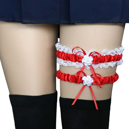 2Pcs/Set Women Garters Elastic Lace Trim Sexy Women Girl Bowknot Decor Garters Belt Suspender Bridal Accessories for Wedding
2Pcs/Set Women Garters Elastic Lace Trim Sexy Women Girl Bowknot Decor Garters Belt Suspender Bridal Accessories for Wedding