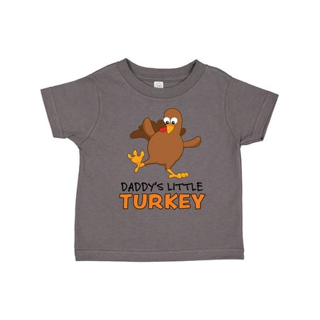 Inktastic Daddy s Little Turkey Gift Toddler Boy or Toddler Girl T-Shirt