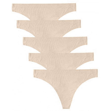 Wish Seamless Thongs for Women No Show Thong Underwear Women 5 Pack Apricot S S790
Wish Seamless Thongs for Women No Show Thong Underwear Women 5 Pack Apricot S S790
