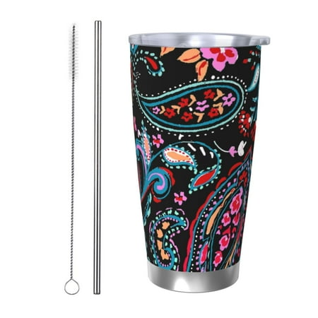 Junzan Paisley for 20oz Stainless Steel Insulated Car Cup with Spillproof Lid - Insulated Coffee Mug Thermal Cup-Straw Two-piece Set
Junzan Paisley for 20oz Stainless Steel Insulated Car Cup with Spillproof Lid - Insulated Coffee Mug Thermal Cup-Straw Two-piece Set