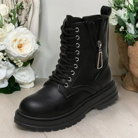 Women Ankle Booties Shoes Fashion Punk Comfortable Platform Anti Slip Thick Soled Short Boats Ankle Bootie for Walking Fishing Autumn Winter 36
Women Ankle Booties Shoes Fashion Punk Comfortable Platform Anti Slip Thick Soled Short Boats Ankle Bootie for Walking Fishing Autumn Winter 36