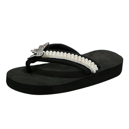 Daznico Womens Sandals Ladies Pearl Rhinestone Butterfly Decorative Clip Toe Thick Sole Slippers ( Silver 9 )
Daznico Womens Sandals Ladies Pearl Rhinestone Butterfly Decorative Clip Toe Thick Sole Slippers ( Silver 9 )