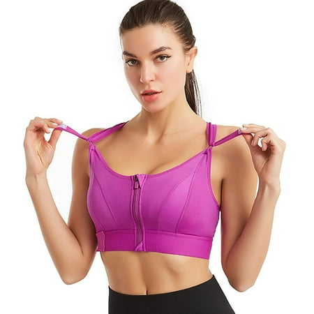Elbourn 1Pack Works Women s Plus Size Zip Front Bra High Impact Racerback Gym Activewear Bra (Purple-3XL)
Elbourn 1Pack Works Women s Plus Size Zip Front Bra High Impact Racerback Gym Activewear Bra (Purple-3XL)