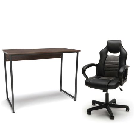 2 Piece Complete Gaming Set with Gaming Chair and Desk
