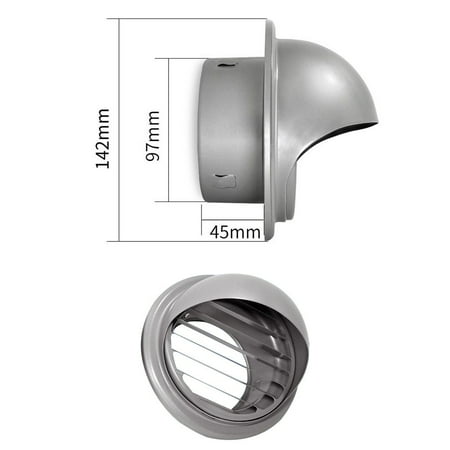 Yannee Air Vent Grille Stainless Steel Round Brushed Bull Nosed External Extractor Wall Vent Outlet
Yannee Air Vent Grille Stainless Steel Round Brushed Bull Nosed External Extractor Wall Vent Outlet