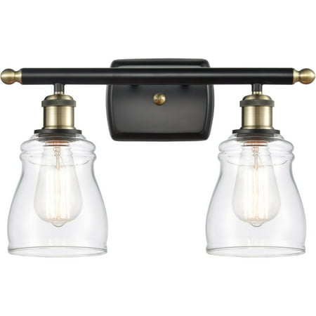 Black Antique Brass Tone Bathroom Vanity 16 Wide Clear Glass Steel/Cast Brass Medium Base 2 Light Fixture
Black Antique Brass Tone Bathroom Vanity 16 Wide Clear Glass Steel/Cast Brass Medium Base 2 Light Fixture