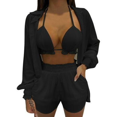ZHAGHMIN Tshirt Shorts Set Women Women 3Pcs Sleeve Shirt Floral Print Shorts Set With Crop Top Women Shorts Suit Set Bathing Suits With Cups Plus Size Cover Dress Maternity Swim Wear Shorts Suits Fu
ZHAGHMIN Tshirt Shorts Set Women Women 3Pcs Sleeve Shirt Floral Print Shorts Set With Crop Top Women Shorts Suit Set Bathing Suits With Cups Plus Size Cover Dress Maternity Swim Wear Shorts Suits Fu